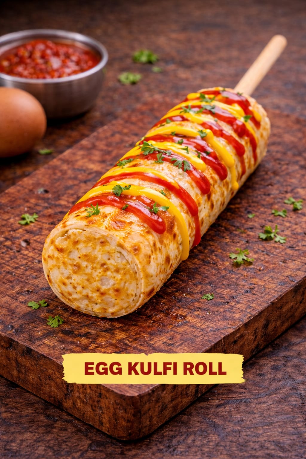 Egg Kulfi Roll